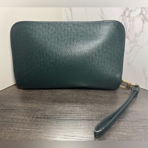 Louis Vuitton Taiga Baikal Green Clutch/Wristlet